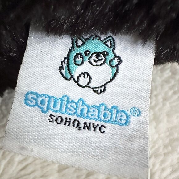 Squishable Plague Doctor Plush Holding Lantern 11" Black Grey Black Hat - Picture 3 of 6